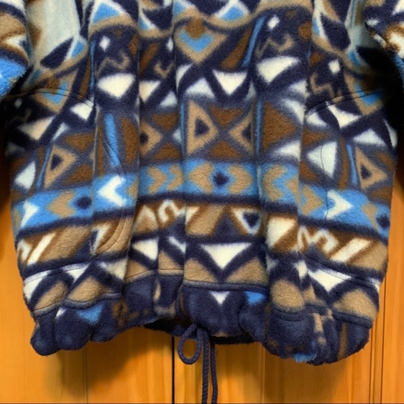 PK Elliot Vintage Southwest Design Fleece Popover Large - Picture 2 of 10